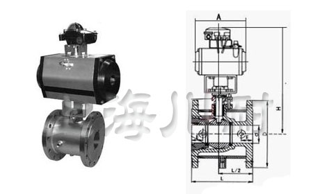 BQ641氣動保溫球閥結(jié)構(gòu)圖